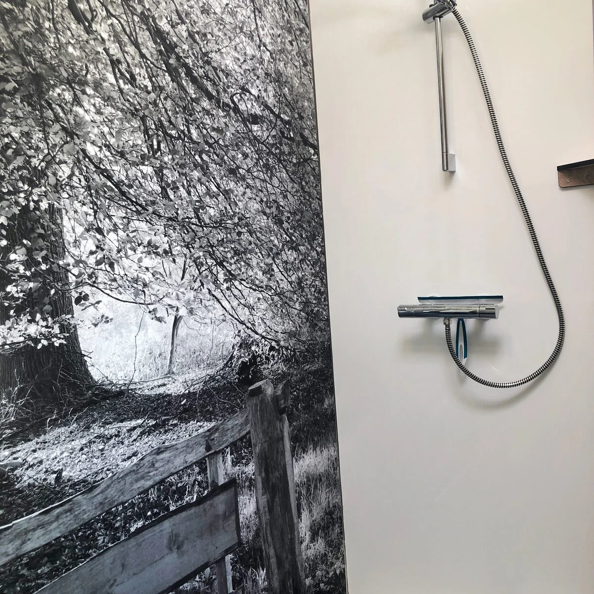 Eigen douche in het privé sanitair bij De Witte Berg